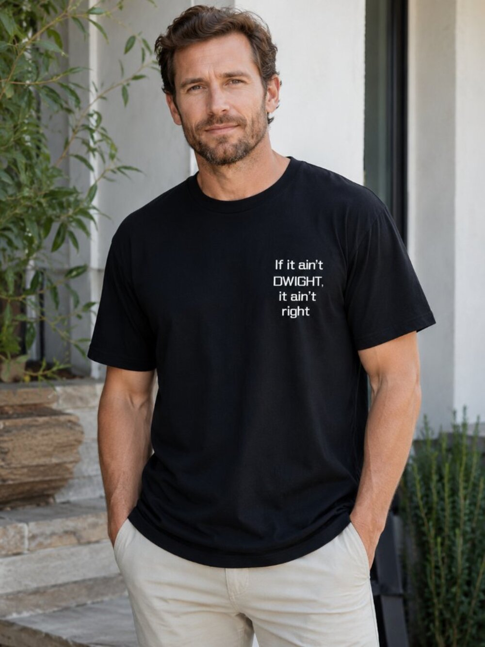 Dwight Graphic T-Shirt Men’s XL Black “If It Ain’t Dwight” Novelty Tee